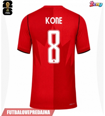 Lacne Ženy Futbalové dres Kanada Ismael Kone #8 MS 2026 Krátky Rukáv - Domáci